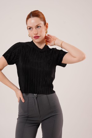 H4749-SİYAH-L SIYAH BLUZ