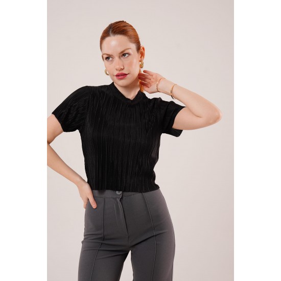 H4749-SİYAH-M SIYAH BLUZ