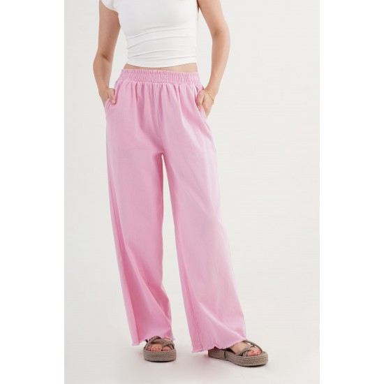 H4754-PEMBE-L PEMBE PANTOLON