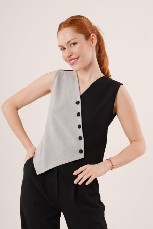 H4760-SİYAH-S SIYAH YELEK