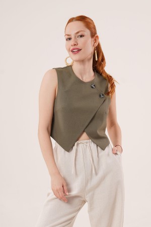 H4767-HAKİ-S HAKI YELEK