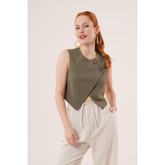 H4767-HAKİ-S HAKI YELEK