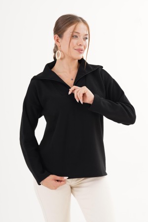 H4850-SİYAH-STD SIYAH KAZAK