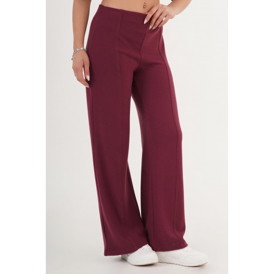 H4866-BORDO-M Burgundy TROUSERS