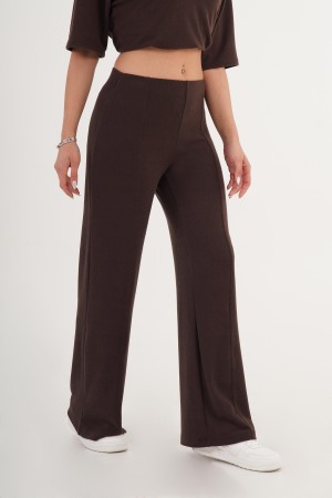H4866-KAHVE-L KAHVERENGI TROUSERS