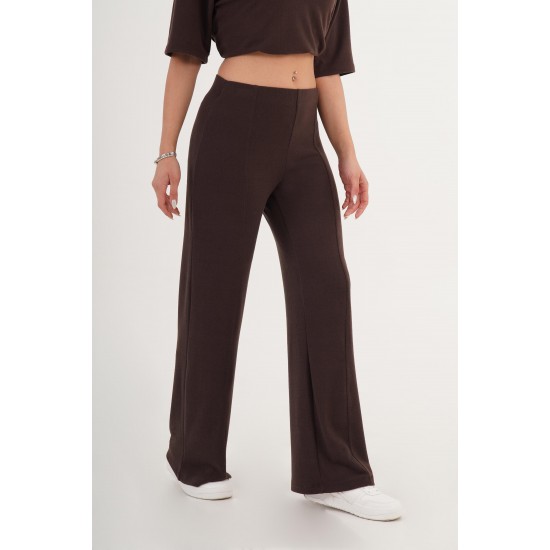 H4866-KAHVE-L KAHVERENGI TROUSERS