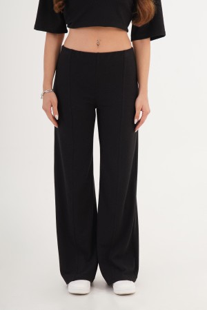 H4866-SİYAH-M SIYAH TROUSERS