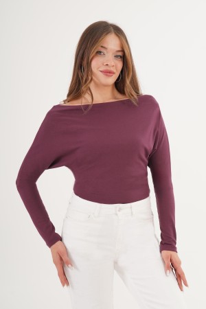H4868-BORDO-L Burgundy BLOUSE