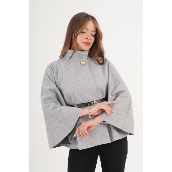 H4871-GRİ-STD GRI KAZAK