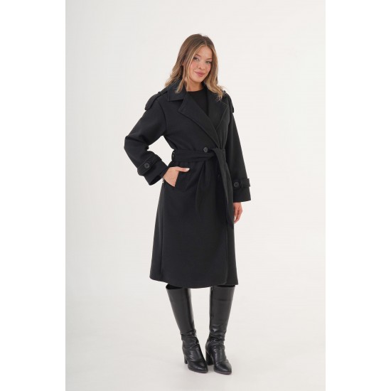 H4877-SİYAH-L SIYAH COAT