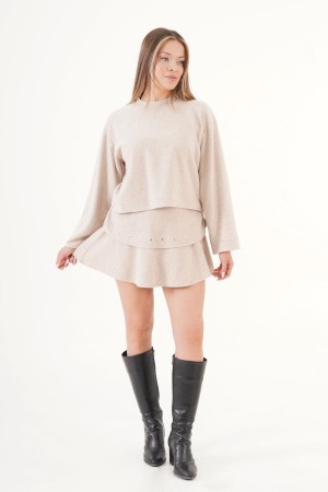 H4881-TAŞ-S STONE BLOUSE