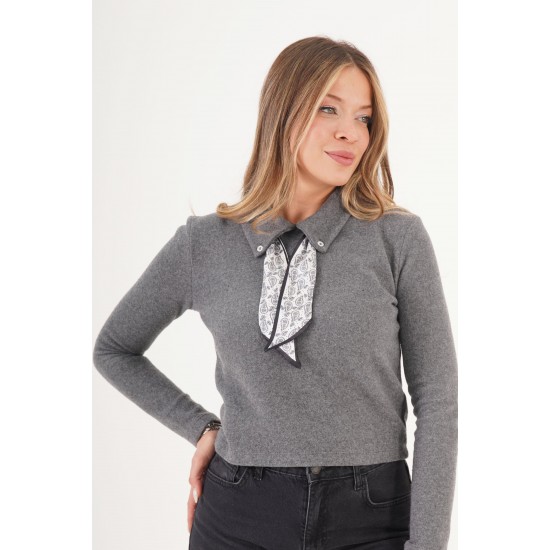 H4884-ANTRASİT-S ANTRASIT BLOUSE