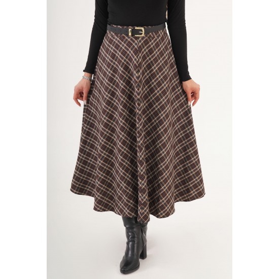 H4896-KAHVE-M KIRMIZI ETEK