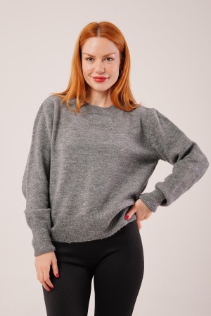 H6353-GRİ-STD GRI KAZAK