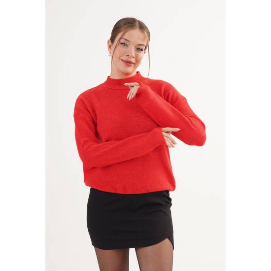 H6485-1-KIRMIZI-STD KIRMIZI KAZAK