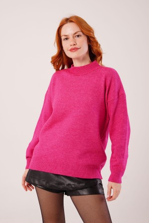 H6485-FUŞYA-STD Fuchsia JUMPER