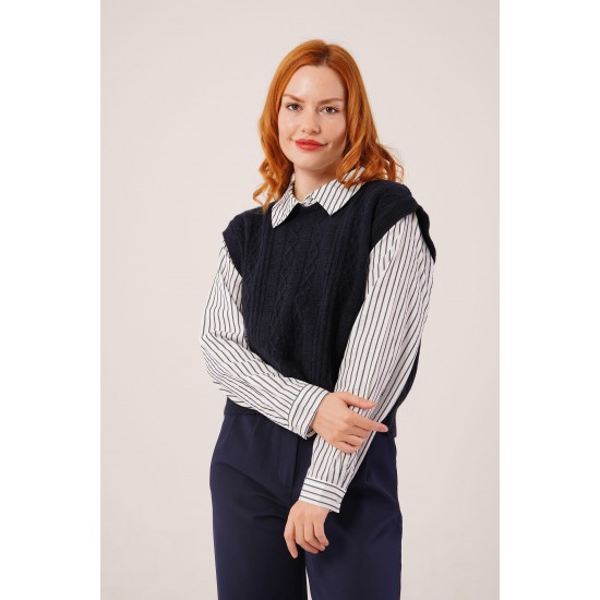 H6567-LACİVERT-STD LACIVERT JUMPER
