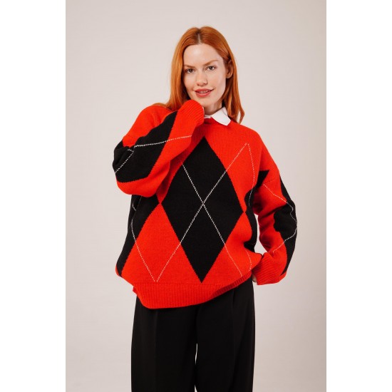 H6582-KIRMIZI-STD KIRMIZI KAZAK