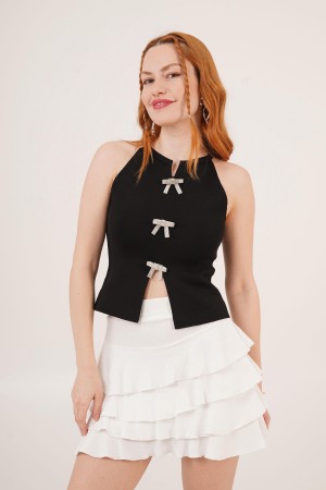 H6594-SİYAH-STD SIYAH BLOUSE