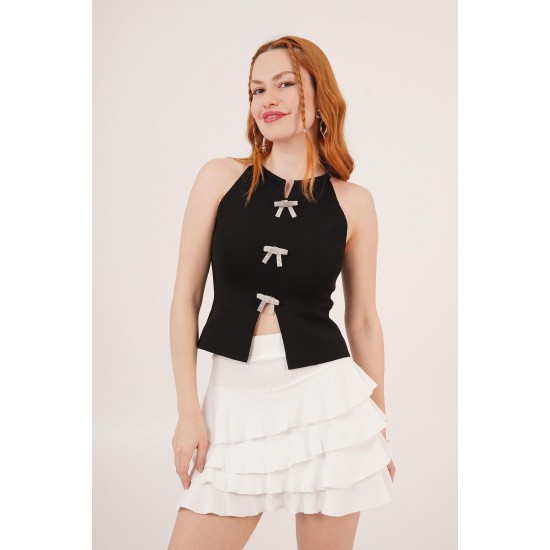 H6594-SİYAH-STD SIYAH BLOUSE