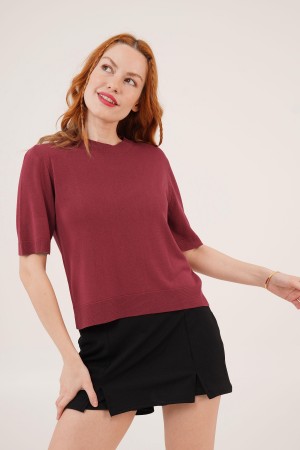 H6610-BORDO-STD BORDO BLUZ