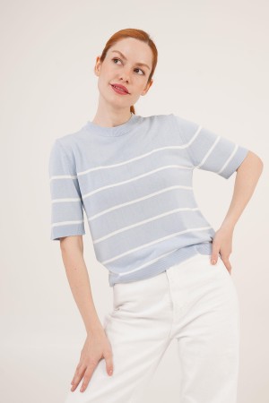 "H6613-BEBE MAVİSİ-STD" "BEBE MAVI" BLOUSE