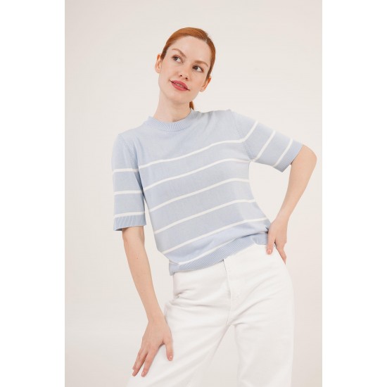 "H6613-BEBE MAVİSİ-STD" "BEBE MAVI" BLOUSE