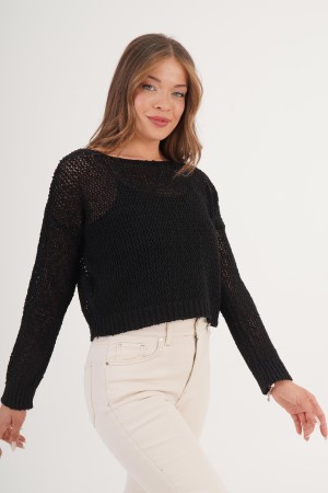 H6616-SİYAH-STD SIYAH KAZAK