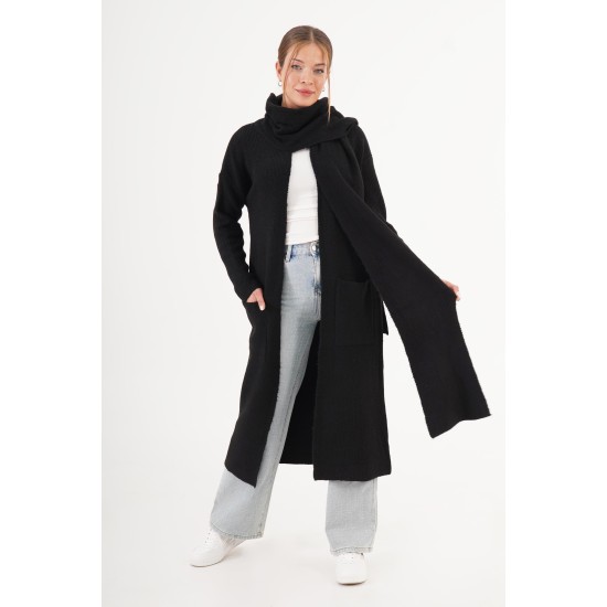 H6649-SİYAH-STD SIYAH CARDIGAN