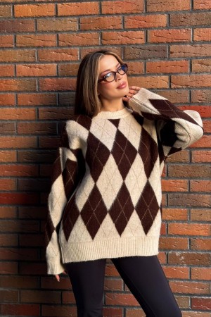 H6659-KAHVE-STD KAHVERENGI KAZAK