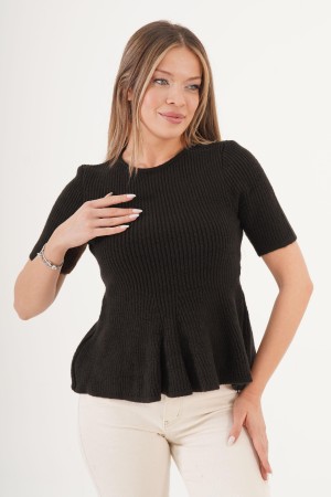 H6661-SİYAH-STD SIYAH KAZAK