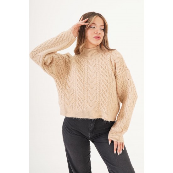 H6670-KREM-STD KREM KAZAK