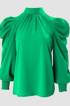 K10011-YESIL YEŞİL BLUZ