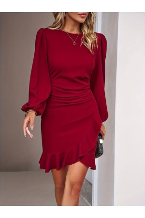 "K1410 - KIRMIZI" RED DRESS