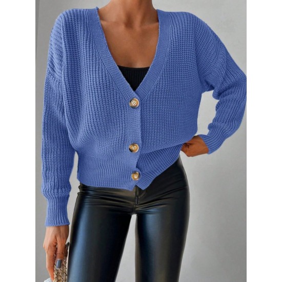 "K2008 KOYU MAVI" BLUE CARDIGAN