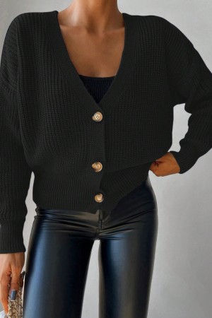 "K2008 - SIYAH" BLACK BLOUSE