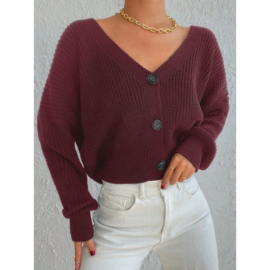 K2088-BORDO Burgundy CARDIGAN