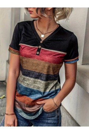 K26003 - DESENLI DESENLİ BLUZ