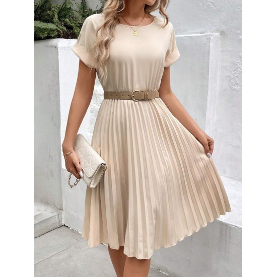 K31001-BEJ BEIGE DRESS