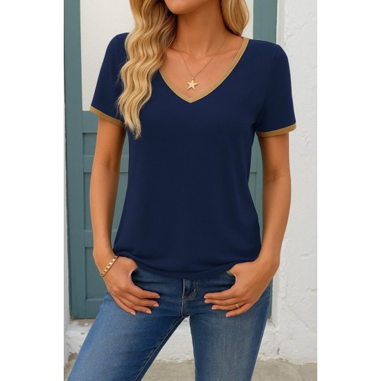 K31003-LACIVERT "NAVY BLUE" BLOUSE