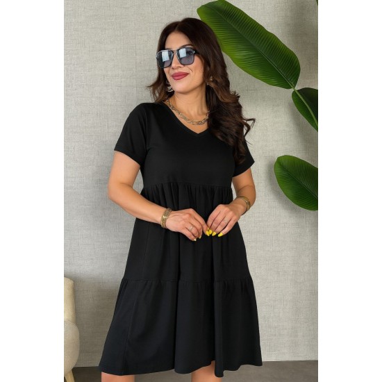 K31006-SIYAH BLACK DRESS