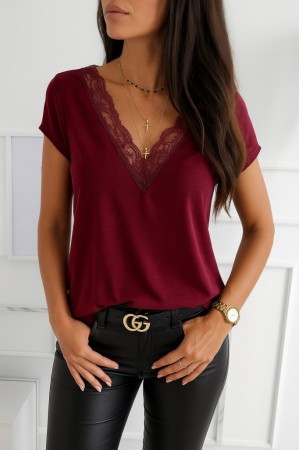 K3790-BORDO BORDO BLUZ