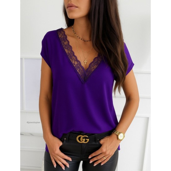 K3790-MOR PURPLE BLOUSE