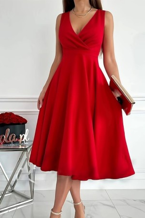 "K40073 - KIRMIZI" RED DRESS