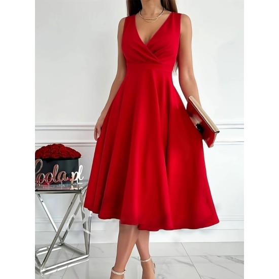 "K40073 - KIRMIZI" RED DRESS