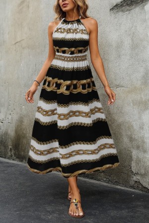 K44036-ZINCIR Patterned DRESS