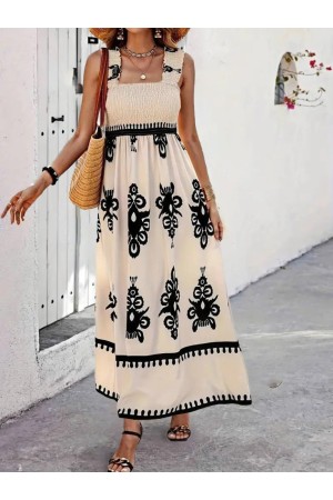 K46095-BEJ BEJ ELBİSE