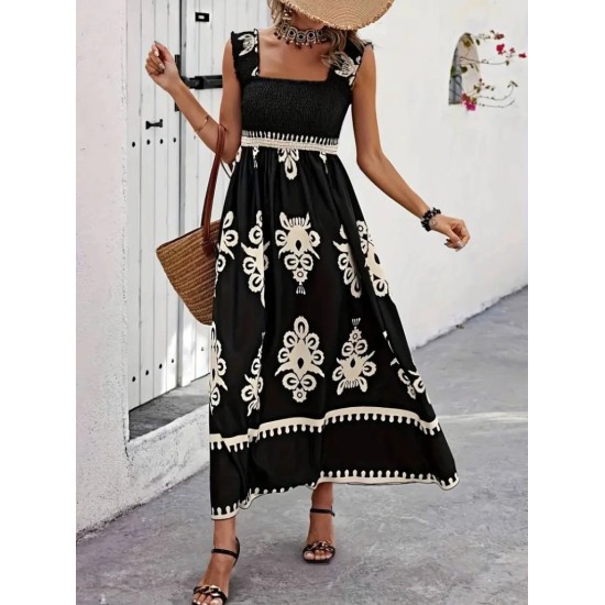 K46095-SIYAH BLACK DRESS