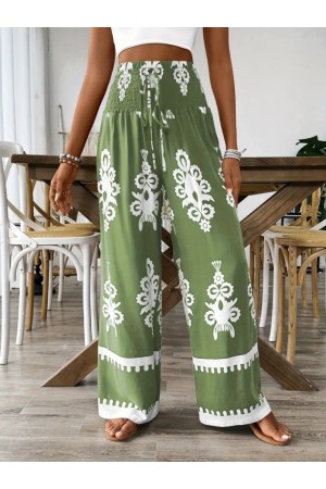 K46105-YESIL ALTIN PANTOLON