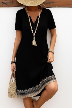 K46109-SIYAH BLACK DRESS